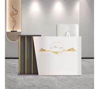 NEYTIIR Reception, Bancone Reception, Mobiletto Cassiere Semplice, Bancone For Vendita Al Dettaglio Con Cassetti, Supermercato(C,140cm)