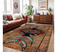 NEYTIIR Tappeto A Pelo Corto, Antiscivolo, Colorato, Lavabile, Per Soggiorno, Camera Da Letto, Vintage, Rugs For Living Room, Tappeto Verde(E,180x230cm)