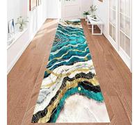 NEYTIIR Tappeto Camera Da Letto A Marmo, Tappeti Design Di Trama Di Moda Chic, Tappetone Antimacchia - Per Decor Del Pavimento Del Soggiorno(H,100x300cm)