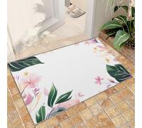 NEYTIIR Tappeto Moderno Lavabile Per La Camera Dei Bambini, Il Soggiorono, La Hall, La Moquette Lavabile In Lavatrice, Mosaico, Geometrico, Antiscivolo(Floral Flowers,60 x 140 cm)