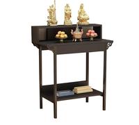 NEYTIIR Tavolo Da Altare For Santuario Personale, Tavolo Da Altare For Meditazione Con Contenitore, Supporto For Preghiera Del Santuario, Piedistallo For Armadietto Cinese(D,80x60x118cm)