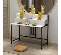 NEYTIIR Tavolo Da Ingresso, Tavolo For Offerte, Piattaforma, Buddha, Mobiletto For Buddha, Piattaforma Economica For Buddha A Tre Livelli, Dio Della Ricchezza(H,80cm)
