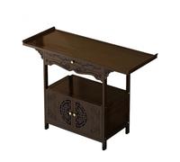 NEYTIIR Tavolo Da Meditazione In Bambù, Altare Personale Con Contenitore, Tavolo Da Meditazione E Preghiera, Mobiletto For Meditazione, Altare In Bambù(D,50CM)