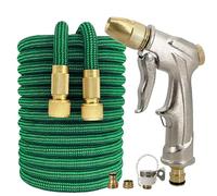 NEYTIIR Tubo da Giardino Estensibile, Tubo Flessibile E Leggero con Raccordi in Ottone Massiccio per Facilitare L'irrigazione E Il Lavaggio.(D,10m)