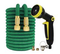 NEYTIIR Tubo Estensibile Giardino Estensibile Canna Acqua Estensibile in Ottone da 1/2 3/4 Attacco Flessibile da Giardino(M,5m)