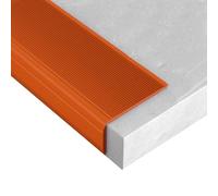 Nez de Marche - Rivestimento per scale in vinile e gomma, 100 mm x 40 mm, per interni ed esterni, perfetto per casa e ufficio, design antiscivolo
