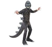 nezababy Costume da dinosauro per bambini Dino Godzilla con maschera Dino Halloween Raptor T Rex Drago Onesie Costume di Carnevale (Blu, M)