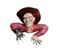 nezababy Freddy Statua Nightmare Krueger Tomb Walker decorazione Halloween horror decorazione regalo mobile figura decorazione accessori di scena Halloween (statua Freddy con cappello)