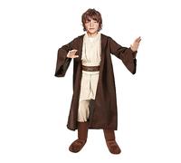 Nezababy Jedi Luke Skywalker Darth Vader Star Cavaliere Mantello Vestiti Wars Tunica con Cappuccio per Bambini Halloween Cosplay (Jedi Ragazzo, M)