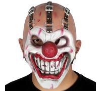 nezababy Maschera da clown Creepy Scary Evil Latex Joker Maschere per uomini Scream Party Puntelli di Scena, accessorio per costume Halloween Cosplay
