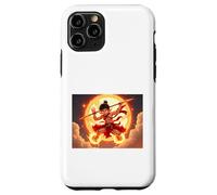 Nezha, dio giovanile della mitologia cinese che cavalca il fuoco Custodia per iPhone 11 Pro
