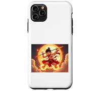 Nezha, dio giovanile della mitologia cinese che cavalca il fuoco Custodia per iPhone 11 Pro Max