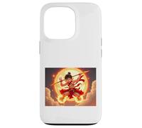 Nezha, dio giovanile della mitologia cinese che cavalca il fuoco Custodia per iPhone 13 Pro