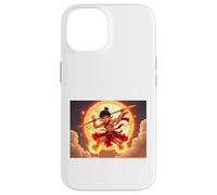 Nezha, dio giovanile della mitologia cinese che cavalca il fuoco Custodia per iPhone 14