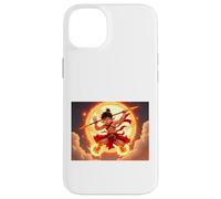 Nezha, dio giovanile della mitologia cinese che cavalca il fuoco Custodia per iPhone 14 Plus