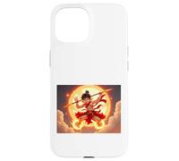 Nezha, dio giovanile della mitologia cinese che cavalca il fuoco Custodia per iPhone 15