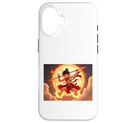 Nezha, dio giovanile della mitologia cinese che cavalca il fuoco Custodia per iPhone 16