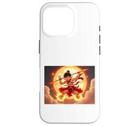 Nezha, dio giovanile della mitologia cinese che cavalca il fuoco Custodia per iPhone 16 Pro