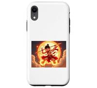 Nezha, dio giovanile della mitologia cinese che cavalca il fuoco Custodia per iPhone XR