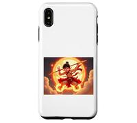Nezha, dio giovanile della mitologia cinese che cavalca il fuoco Custodia per iPhone XS Max
