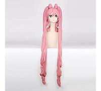 NEZIH Anime Wig Sailor Moon Chibiusa Cosplay Parrucca Sailor Chibi Pink Parrucche Sintetiche Halloween Party Costume Parrucca + Tappo della Parrucca, Accessori Decorativi, Regalo Dell'anime