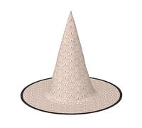 NEZIH Cappello di Halloween con motivo torre Eiffel, colori tenui per adulti, cappello da strega a cono per donne, bambini, ragazze, ragazzi