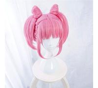NEZIH Cos Wig New Sailor Moon Chibi Moon Parrucche Cosplay Parrucche da Donna Rosa Parrucche Sintetiche Resistenti al Calore Perucas Cosplay + cap Parrucca, Accessori Decorativi