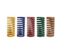 NEZIH Lbin-Molle di Compressione Diametro Esterno 18 mm * Lunghezza 20 mm-150 mm Giallo Blu Rosso Verde Marrone Molla di Compressione for stampaggio a Spirale, 1 pz, Multiuso Durevole(18x9x60mm,Red)