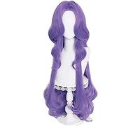 NEZIH LOL Syndra Cosplay Wig LOL WIRRED Rosa SINDRA Rosa Cosplay 100 Cm Lungo Viola Resistente al Calore Resistente al Calore Resistente Ai Capelli Sintetici Parrucca, con Cuffia per Parrucca