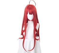 NEZIH Nakano Itsuki Parrucca Cosplay Anime Goubun No Hanayome The Quintessential Quintuplets Donne Red Cosplay Parrucca Nakano ISUKI, con Cuffia per Parrucca, Accessori Decorativi