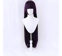NEZIH Sailor Moon Sailor Mars REI Hino 100 Cm Lungo Dritto Dritto Viola Viola Resistente al Calore Resistente al Calore Capelli Cosplay Costume Parrucca + Tappo della Parrucca