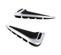NEZIH Telaio Copertura Trim per BMW X5 F15 2014 2015 2016 2017 2Pcs Car Styling Ala Laterale Flusso d'Aria Fender Grill Presa di Aspirazione Vent Trim Accessori Interni Auto (Colore : d'Argento)