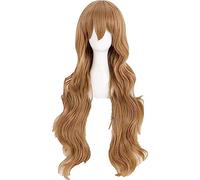 NEZIH Tiger Dragon. Toradora! Parrucche Cosplay di Aisaka Taiga 80Cm Lenzuola Lenzuola Brown Wavy Resistente al Calore Capelli Sintetici + Tappo del Parrucca, Accessori Decorativi