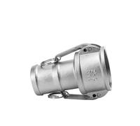 NEZUCHPV Connettore rapido in Acciaio Inossidabile 304, Tubo Flessibile in Filo di Acciaio di Tipo C, Attacco rapido for Tubo dell'Acqua, Clip-on, Testa Pagoda(G6)