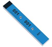 Nezyo 100 Biglietti per Guardaroba Perforati e Pretagliati Biglietti Numerati da 1 a 100 in 3 Parti Etichette per Guardaroba Ricevimenti, Gala, Lavanderia a Secco, Tombola, Sarto, Calzolaio (Blu)