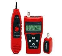 NF-308 Misura La Lunghezza Del Cavo LAN Di Rete Test Di Continuità Del Cavo Wire Tracker RJ45 RJ11 Tester For Cavi Ethernet Rosso Identificazione Accurata(Red)