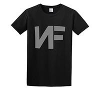 Nf Wake Up Printing Unisex Cotton Tee Shirt Men's Black T-Shirt M
