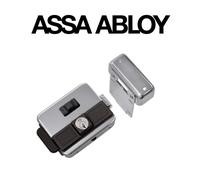 NF5025/1Z Assa Abloy | Serratura elettrica da applicare Corni Multipla scrocco rovesciato pulsante e cilindro