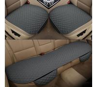 NFAHBAQA 3 Pezzi Cuscino Sedile Auto per Opel/Vauxhall Mokka X 2016-2019, Auto Coprisedile Seduta Lino Automotive Cuscino Traspirante Interni Accessori,E/Grey