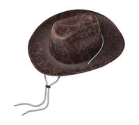 NFEKLFI Cappello Pirata Cappello da pirata a tricorno, cappello capitano marrone for adulti, uomini e donne, accessori for costumi, squisita fotografia, festa(Coffee 2)