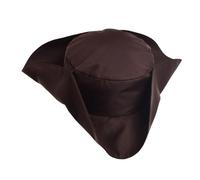 NFEKLFI Cappello Pirata Cappello da pirata for uomo, for feste di cosplay, nero e marrone, a tricorno, for spettacoli teatrali, travestimenti, a tema, giochi ruolo(Brown 1)
