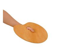 NFEKLFI tavolozza per dipingere 1 PCS Wooden Palette,Oval And Square Solid Wood Panels,Suitable for Oil Painting,Gouache(Oval 20x30cm)