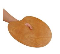 NFEKLFI tavolozza per dipingere 1 PCS Wooden Palette,Oval And Square Solid Wood Panels,Suitable for Oil Painting,Gouache(Oval 30x40cm)