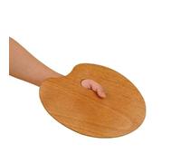 NFEKLFI tavolozza per dipingere 1 PCS Wooden Palette,Oval And Square Solid Wood Panels,Suitable for Oil Painting,Gouache(Oval 25x30cm)