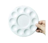 NFEKLFI tavolozza per dipingere 5/10pcs Round Plastic Paint Palette for Artists, Ideal for Watercolor Gouache Acrylics Painting, Art Supplies Mixing Tray(5pcs)
