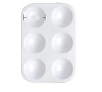 NFEKLFI tavolozza per dipingere White Plastic Paint Tray Palette Watercolor Ceramic Color Mixing for Painting Party DIY Craft Art