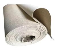 NFEKLFI Tela per dipingere Rotolo di Tela Bianca da 5 m Lunghezza, Lino e Cotone for Pittura Artistica(68cm Wide Linen)