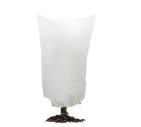 NFEKLFI Telo antigelo per Piante Coperture Invernali for Piante, arbusti, Protezione antifreddo, vasi da Esterno, Sacchetti antigelo, Alberi, Sacco Caldo in Tessuto Non(White-60x80cm)