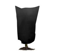 NFEKLFI Telo antigelo per Piante Coperture Invernali for Piante, arbusti, Protezione antifreddo, vasi da Esterno, Sacchetti antigelo, Alberi, Sacco Caldo in Tessuto Non(Black-60x80cm)