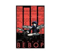 NFFBGFD Poster su tela, motivo: Cowboy Bebop, stampa artistica da parete, 30 x 45 cm